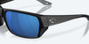 [Blue Mirror Polarized Polycarbonate Lenses, Matte Black Frame]