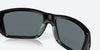 [Blue Mirror Polarized Polycarbonate Lenses, Matte Black Frame]