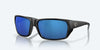 [Blue Mirror Polarized Polycarbonate Lenses, Matte Black Frame]