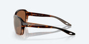 Copper Silver Mirror Polarized Glass Lenses, Shiny Tortoise Fade Frame