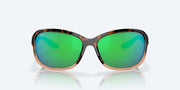 Green Mirror Polarized Polycarbonate Lenses, Shiny Tortoise Fade Frame