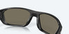 [Blue Mirror Polarized Glass Lenses, Matte Black Frame]