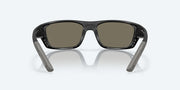 Blue Mirror Polarized Glass Lenses, Matte Black Frame