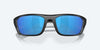 [Blue Mirror Polarized Glass Lenses, Matte Black Frame]