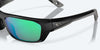 [Green Mirror Polarized Glass Lenses, Matte Black Frame]