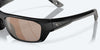 [Copper Silver Mirror Polarized Glass Lenses, Matte Black Frame]