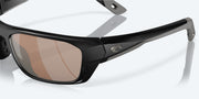 Copper Silver Mirror Polarized Glass Lenses, Matte Black Frame