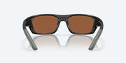 Copper Silver Mirror Polarized Glass Lenses, Matte Black Frame