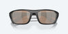 [Copper Silver Mirror Polarized Glass Lenses, Matte Black Frame]