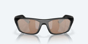 Copper Silver Mirror Polarized Glass Lenses, Matte Black Frame