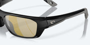 Sunrise Silver Mirror Polarized Glass Lenses, Matte Black Frame