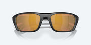 Gold Mirror Polarized Glass Lenses, Matte Black Frame