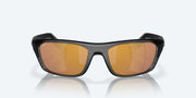 Gold Mirror Polarized Glass Lenses, Matte Black Frame