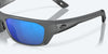 [Blue Mirror Polarized Glass Lenses, Matte Gray Frame]