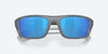 [Blue Mirror Polarized Glass Lenses, Matte Gray Frame]