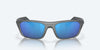 [Blue Mirror Polarized Glass Lenses, Matte Gray Frame]