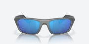 Blue Mirror Polarized Glass Lenses, Matte Gray Frame