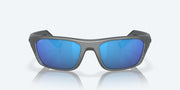 Blue Mirror Polarized Glass Lenses, Matte Gray Frame