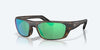 [Green Mirror Polarized Glass Lenses, Matte Tortoise Frame]