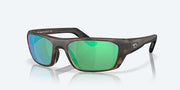 Green Mirror Polarized Glass Lenses, Matte Tortoise Frame