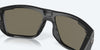 [Blue Mirror Polarized Glass Lenses, Matte Black Frame]