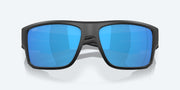 Blue Mirror Polarized Glass Lenses, Matte Black Frame