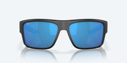 Blue Mirror Polarized Glass Lenses, Matte Black Frame