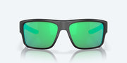 Green Mirror Polarized Glass Lenses, Matte Black Frame