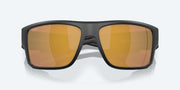 Gold Mirror Polarized Glass Lenses, Matte Black Frame