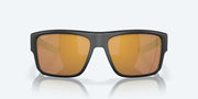 Gold Mirror Polarized Glass Lenses, Matte Black Frame