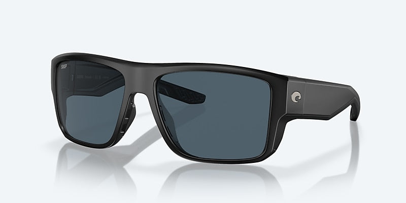 [Gray Polarized Polycarbonate Lenses, Matte Black Frame]