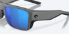 [Blue Mirror Polarized Glass Lenses, Matte Gray Frame]