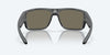 [Blue Mirror Polarized Glass Lenses, Matte Gray Frame]