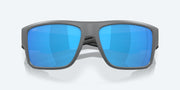 Blue Mirror Polarized Glass Lenses, Matte Gray Frame