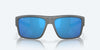 [Blue Mirror Polarized Glass Lenses, Matte Gray Frame]