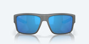 Blue Mirror Polarized Glass Lenses, Matte Gray Frame