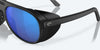 [Blue Mirror Polarized Glass Lenses, Matte Black Frame]