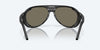 [Blue Mirror Polarized Glass Lenses, Matte Black Frame]