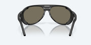 Blue Mirror Polarized Glass Lenses, Matte Black Frame