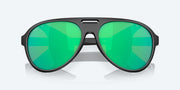 Green Mirror Polarized Glass Lenses, Matte Black Frame