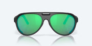 Green Mirror Polarized Glass Lenses, Matte Black Frame