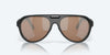 [Copper Silver Mirror Polarized Glass Lenses, Matte Black Frame]