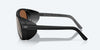 [Copper Silver Mirror Polarized Glass Lenses, Matte Black Frame]