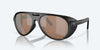 [Copper Silver Mirror Polarized Glass Lenses, Matte Black Frame]