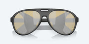 Sunrise Silver Mirror Polarized Glass Lenses, Matte Black Frame