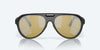 [Sunrise Silver Mirror Polarized Glass Lenses, Matte Black Frame]