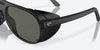 [Gray Polarized Glass Lenses, Matte Black Frame]