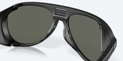 Gray Polarized Glass Lenses, Matte Black Frame