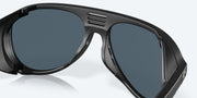 Gray Polarized Polycarbonate Lenses, Matte Black Frame