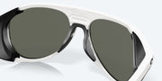 Gray Polarized Glass Lenses, Hull White Frame